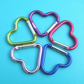 Heart Shaped Aluminum Alloy Snap Clip Carabiners Hook